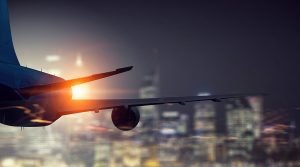 Meribel Geneva Transfers5 300x167 - Silhouette of airplane in sky. Mixed media . Mixed media