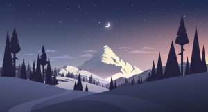 meribel airport transfers mountains 300x162 - night landscape with mountain and moon
